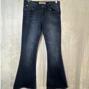 Vintage Union Bay Jeans 7 High Rise Flare Blue Denim Stretch Y2K